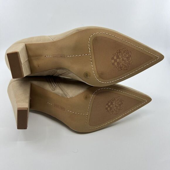 Vince Camuto Womens Membidi Tortilla Suede Boots Women's 10 Urban Modern Neutral - Picture 11 of 15